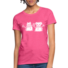 Load image into Gallery viewer, Snowfriends Contoured T-Shirt - heather pink