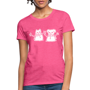 Snowfriends Contoured T-Shirt - heather pink
