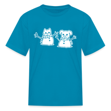 Load image into Gallery viewer, Snowfriends Kids&#39; T-Shirt - turquoise