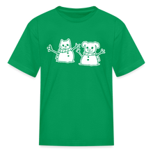 Load image into Gallery viewer, Snowfriends Kids&#39; T-Shirt - kelly green
