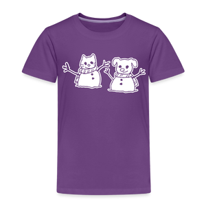 Snowfriends Toddler Premium T-Shirt - purple