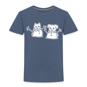 Snowfriends Toddler Premium T-Shirt - heather blue