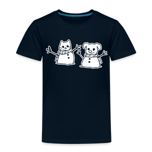 Snowfriends Toddler Premium T-Shirt - deep navy