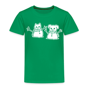 Snowfriends Toddler Premium T-Shirt - kelly green