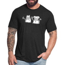 Load image into Gallery viewer, Snowfriends Tri-Blend T-Shirt - heather black