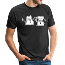 Load image into Gallery viewer, Snowfriends Tri-Blend T-Shirt - heather black