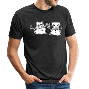 Snowfriends Tri-Blend T-Shirt - heather black