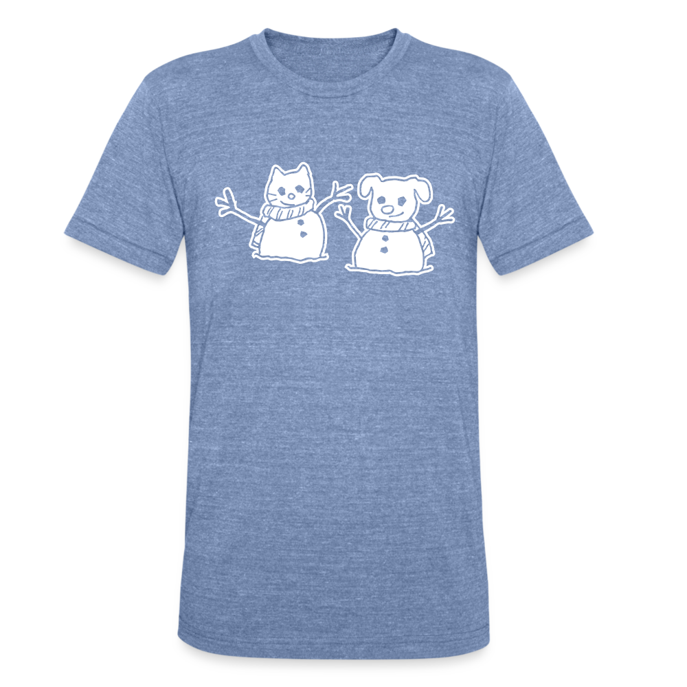 Snowfriends Tri-Blend T-Shirt - heather blue