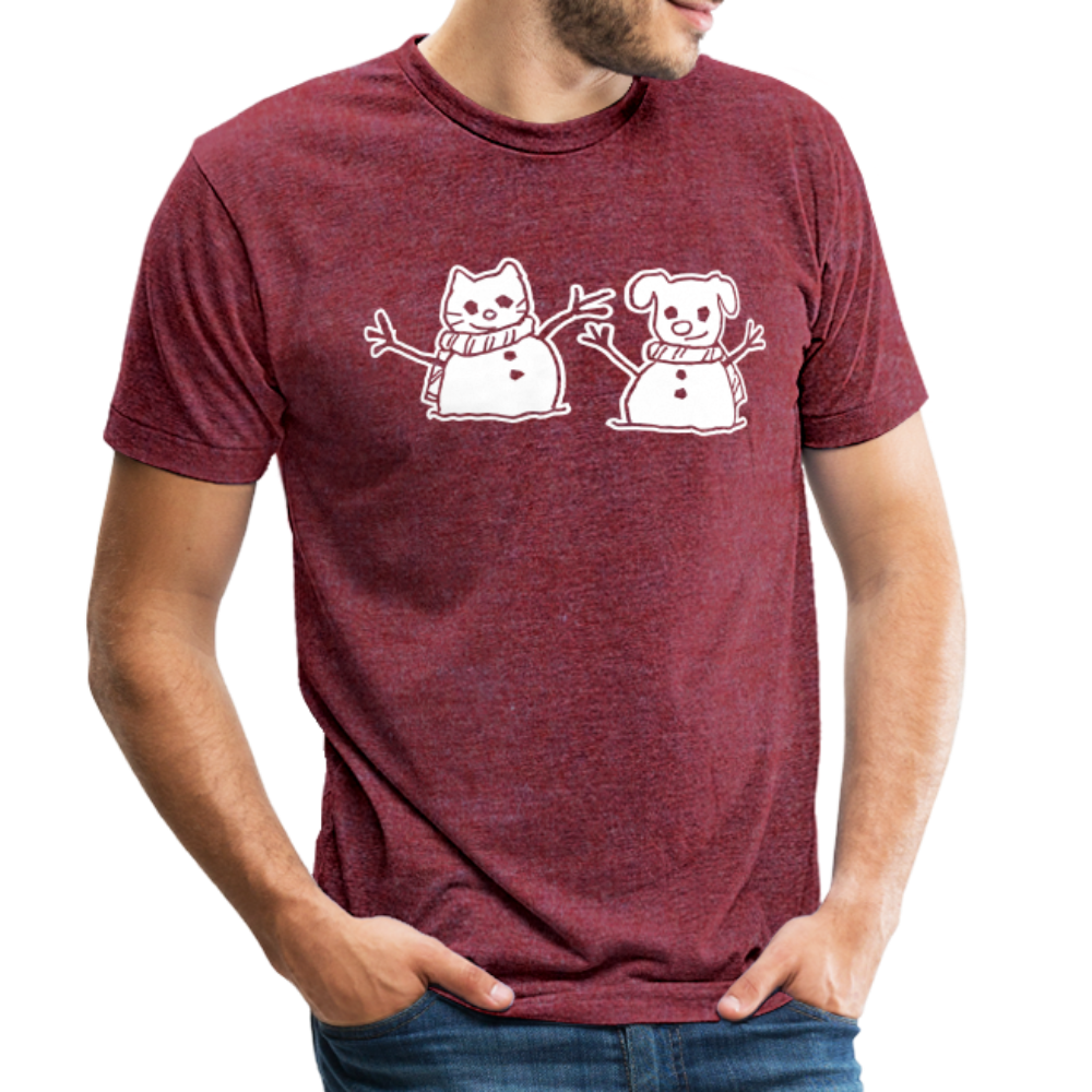 
                  
                    Snowfriends Tri-Blend T-Shirt - heather cranberry
                  
                