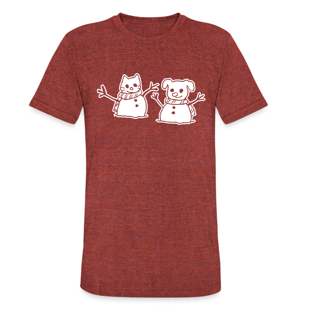 
                  
                    Snowfriends Tri-Blend T-Shirt - heather cranberry
                  
                