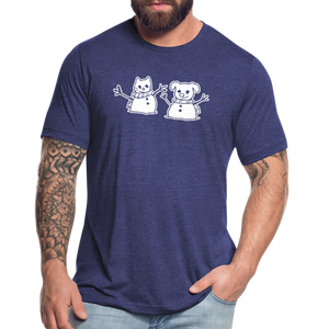 Snowfriends Tri-Blend T-Shirt - heather indigo