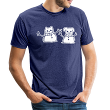 Load image into Gallery viewer, Snowfriends Tri-Blend T-Shirt - heather indigo