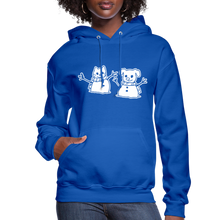 Load image into Gallery viewer, Snowfriends Contoured Hoodie - royal blue