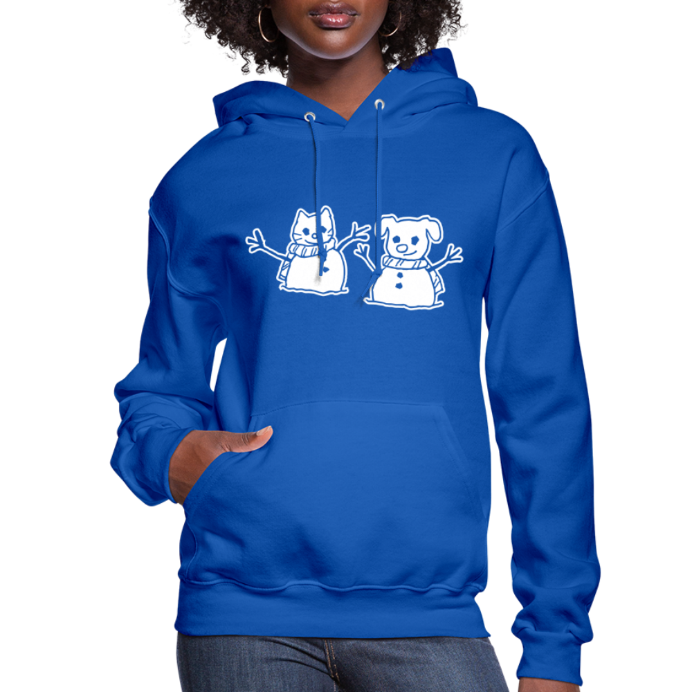 Snowfriends Contoured Hoodie - royal blue