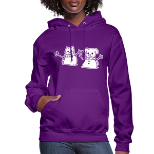 Snowfriends Contoured Hoodie - purple