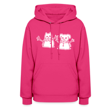 Load image into Gallery viewer, Snowfriends Contoured Hoodie - fuchsia