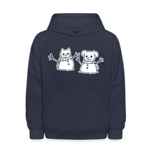 Load image into Gallery viewer, Snowfriends Kids&#39; Hoodie - navy