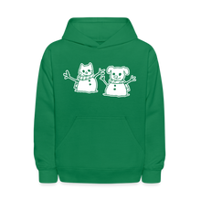 Load image into Gallery viewer, Snowfriends Kids&#39; Hoodie - kelly green