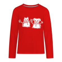 Load image into Gallery viewer, Snowfriends Kids&#39; Premium Long Sleeve T-Shirt - red