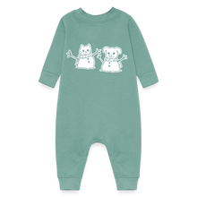 Load image into Gallery viewer, Snowfriends Baby Fleece One Piece - saltwater