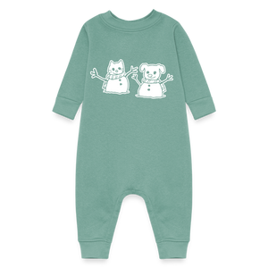 Snowfriends Baby Fleece One Piece - saltwater