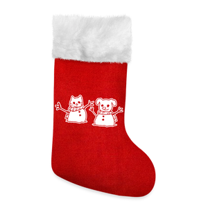 Snowfriends Christmas Stocking - red/white