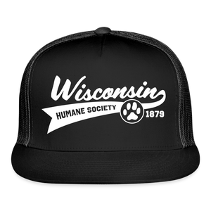 WHS Baseball Logo Trucker Cap - black/black