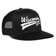 Load image into Gallery viewer, WHS Baseball Logo Trucker Cap - black/black