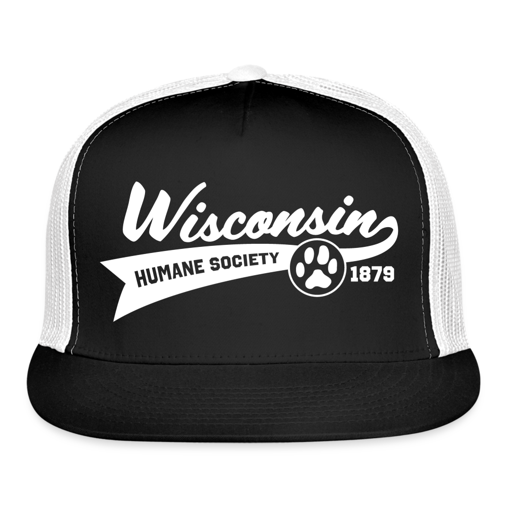 WHS Baseball Logo Trucker Cap - black/white