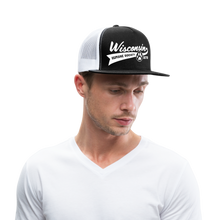 Load image into Gallery viewer, WHS Baseball Logo Trucker Cap - black/white