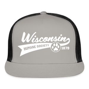 WHS Baseball Logo Trucker Cap - gray/black