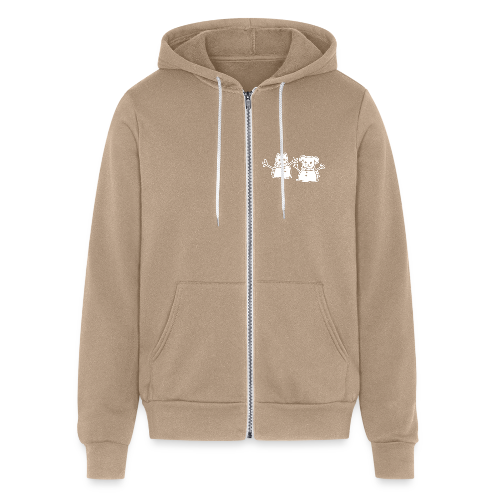 
                  
                    Snowfriends Small Logo Bella + Canvas Unisex Full Zip Hoodie - tan
                  
                