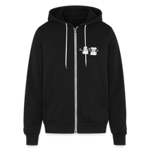 Load image into Gallery viewer, Snowfriends Small Logo Bella + Canvas Unisex Full Zip Hoodie - black