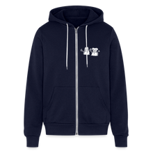 Load image into Gallery viewer, Snowfriends Small Logo Bella + Canvas Unisex Full Zip Hoodie - navy