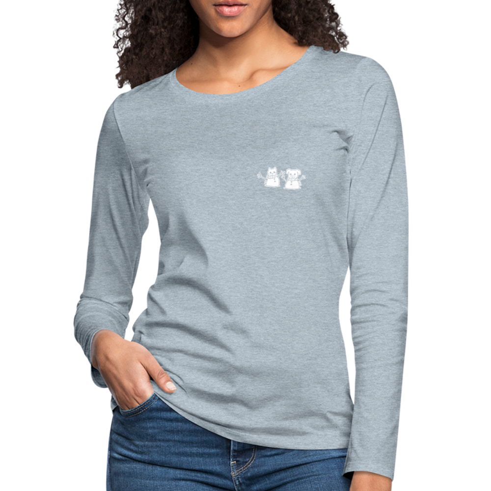 
                  
                    Snowfriends Small Logo Contoured Premium Long Sleeve T-Shirt - heather ice blue
                  
                