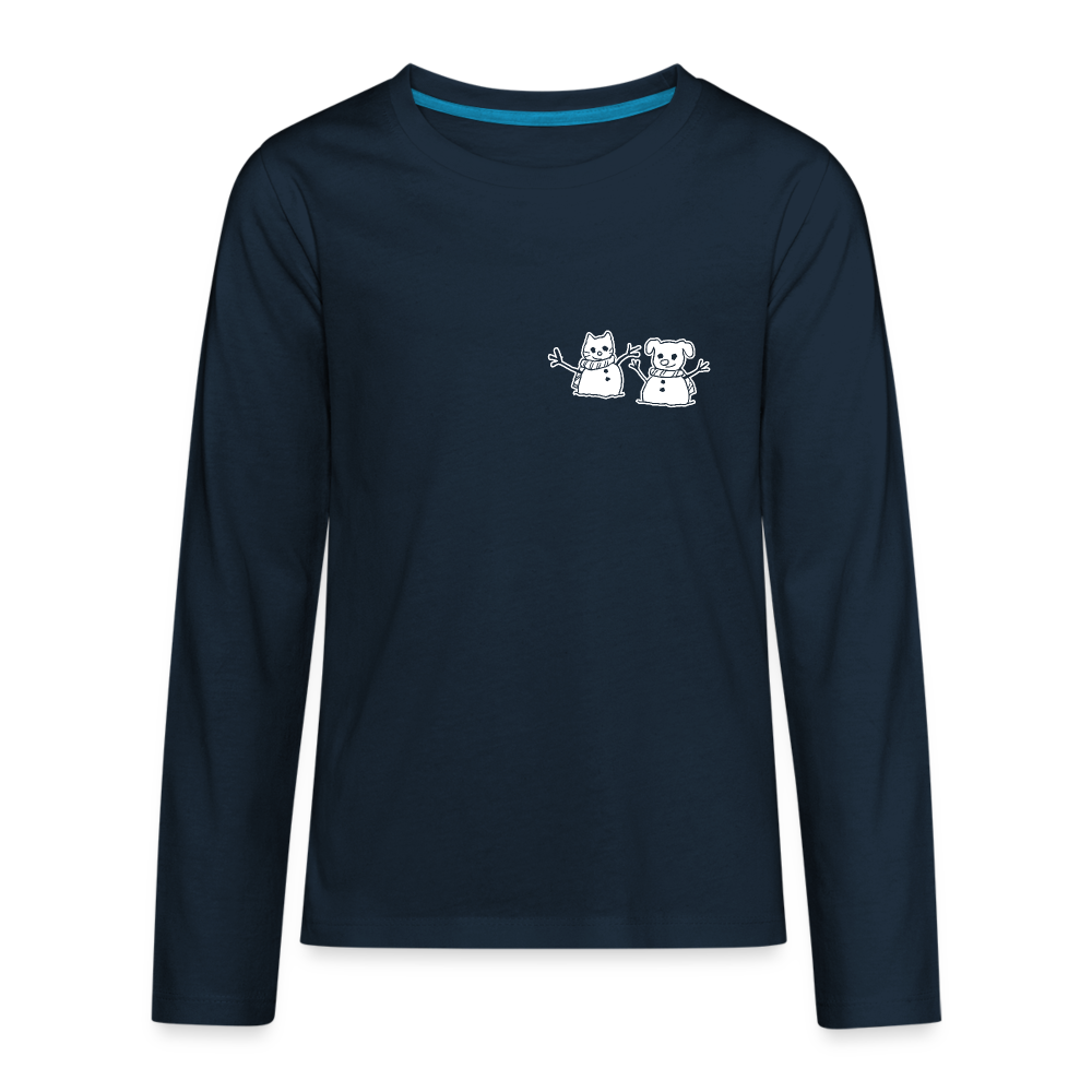 
                  
                    Snowfriends Small Logo Kids' Premium Long Sleeve T-Shirt - deep navy
                  
                