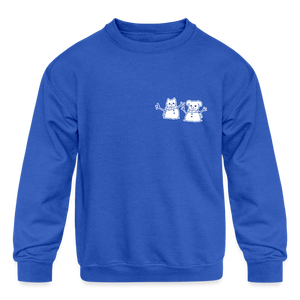 Snowfriends Small Logo Kids' Crewneck Sweatshirt - royal blue