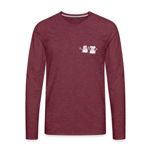 Snowfriends Small Logo Classic Premium Long Sleeve T-Shirt - heather burgundy