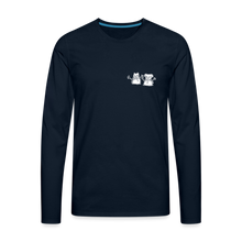 Load image into Gallery viewer, Snowfriends Small Logo Classic Premium Long Sleeve T-Shirt - deep navy
