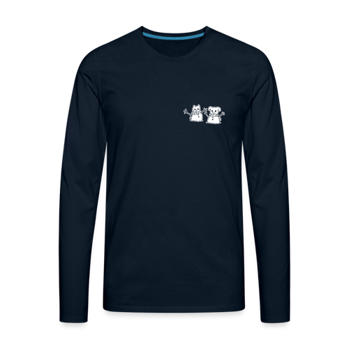 Snowfriends Small Logo Classic Premium Long Sleeve T-Shirt - deep navy
