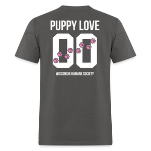 Pink Puppy Love Classic T-Shirt - charcoal