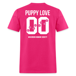 Pink Puppy Love Classic T-Shirt - fuchsia