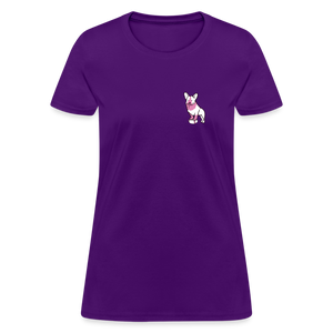 Pink Puppy Love Contoured T-Shirt - purple