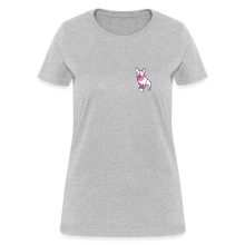 Load image into Gallery viewer, Pink Puppy Love Contoured T-Shirt - heather gray