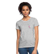 Load image into Gallery viewer, Pink Puppy Love Contoured T-Shirt - heather gray