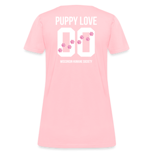 Pink Puppy Love Contoured T-Shirt - pink