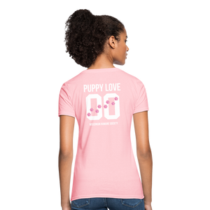 Pink Puppy Love Contoured T-Shirt - pink