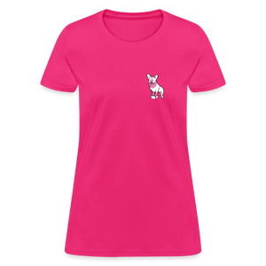 Pink Puppy Love Contoured T-Shirt - fuchsia
