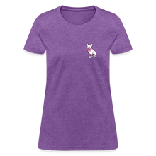 Load image into Gallery viewer, Pink Puppy Love Contoured T-Shirt - purple heather