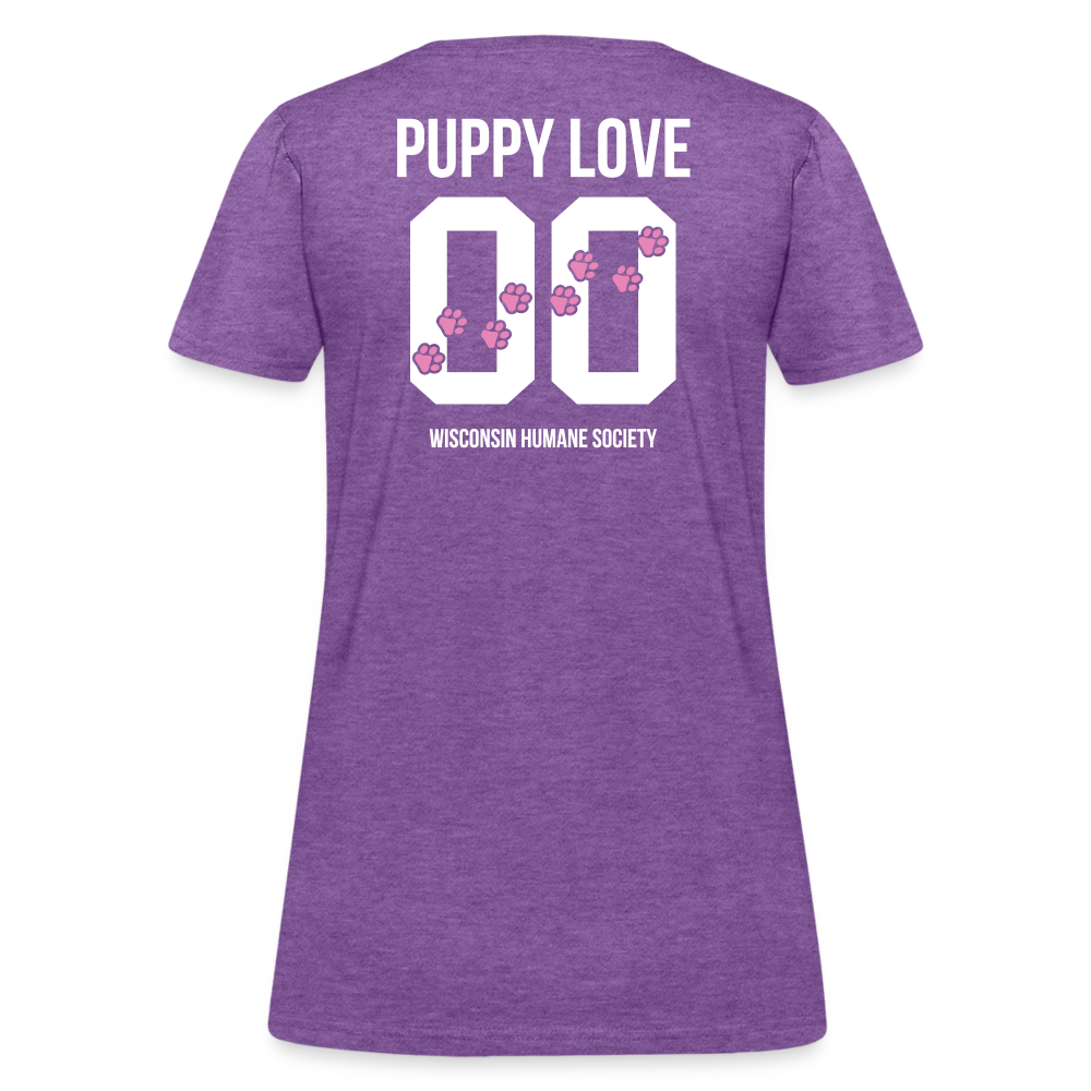 
                  
                    Pink Puppy Love Contoured T-Shirt - purple heather
                  
                